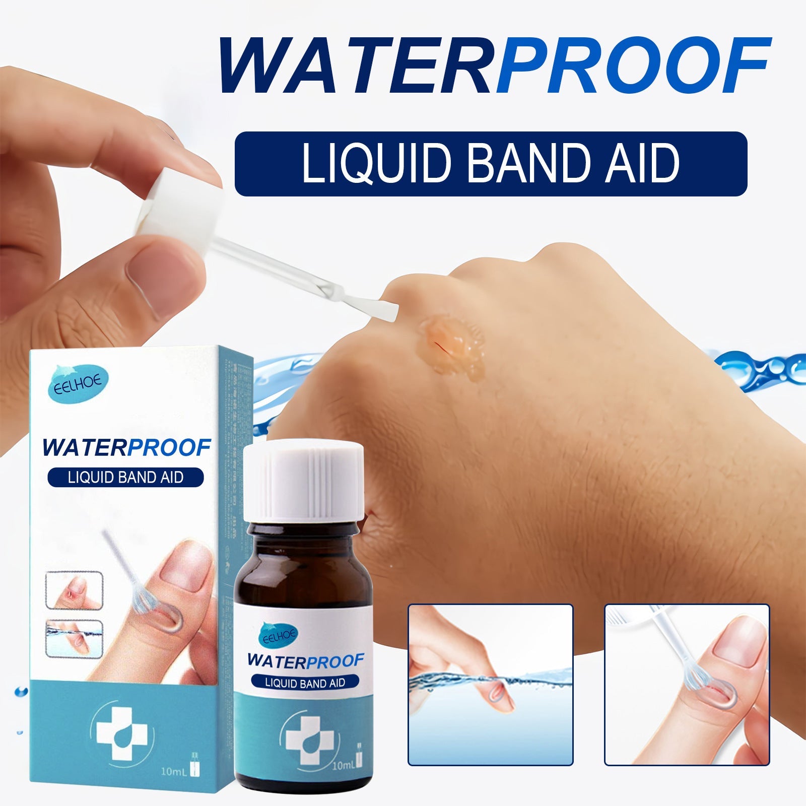 Grid showing four common wound problems: finger barb, minor cuts, minor scratch, and chapped wound