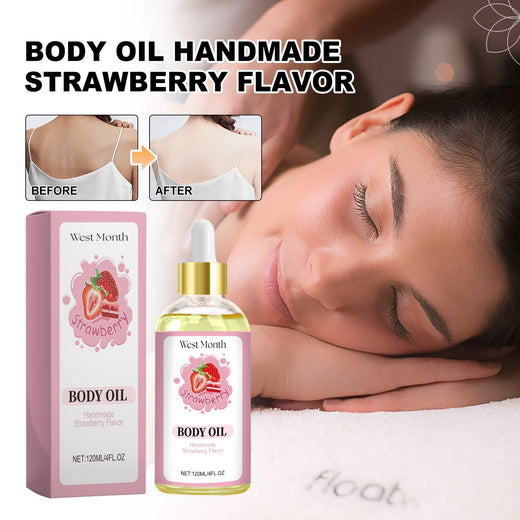Strawberry Body Oil for Dry Skin Moisture and Firming