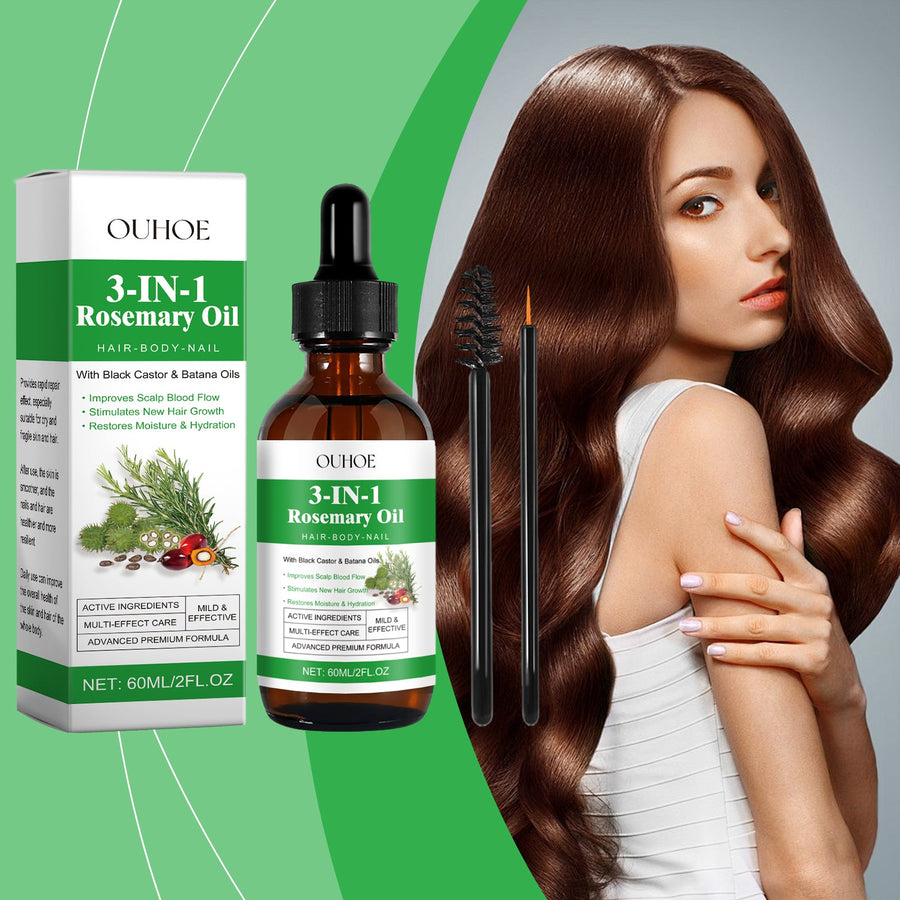 Rosemary Hair Oil for Scalp, Body, & Nail Hydration