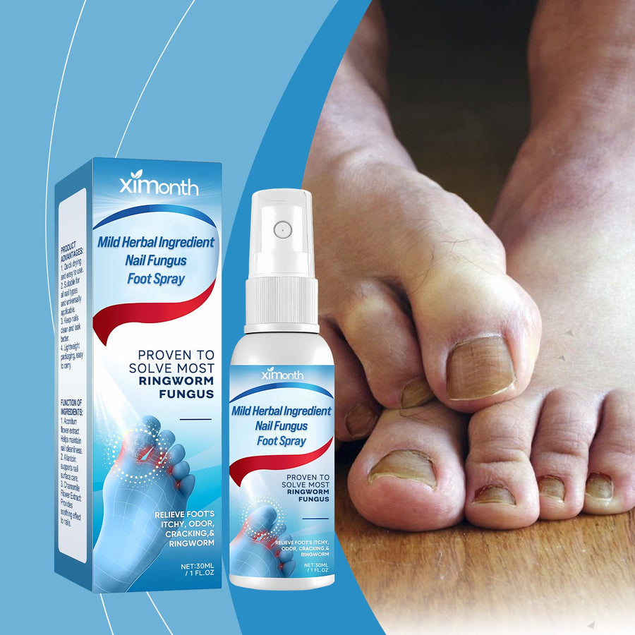 Herbal Foot Fungus Spray for Nail & Skin Relief