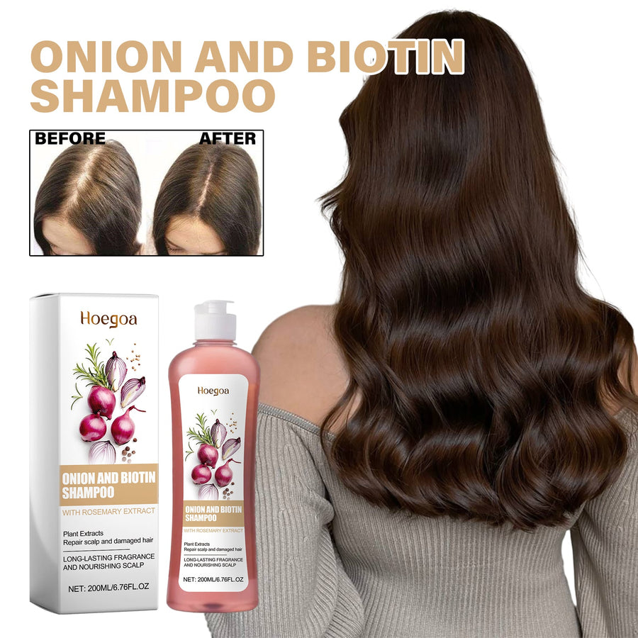 Onion Biotin Shampoo for Scalp Care, Strength & Gloss