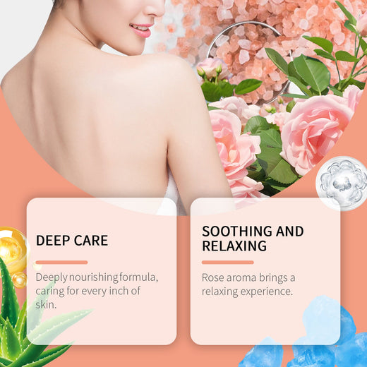 Rose Bath Salts for Soothing, Moisturized Skin Care