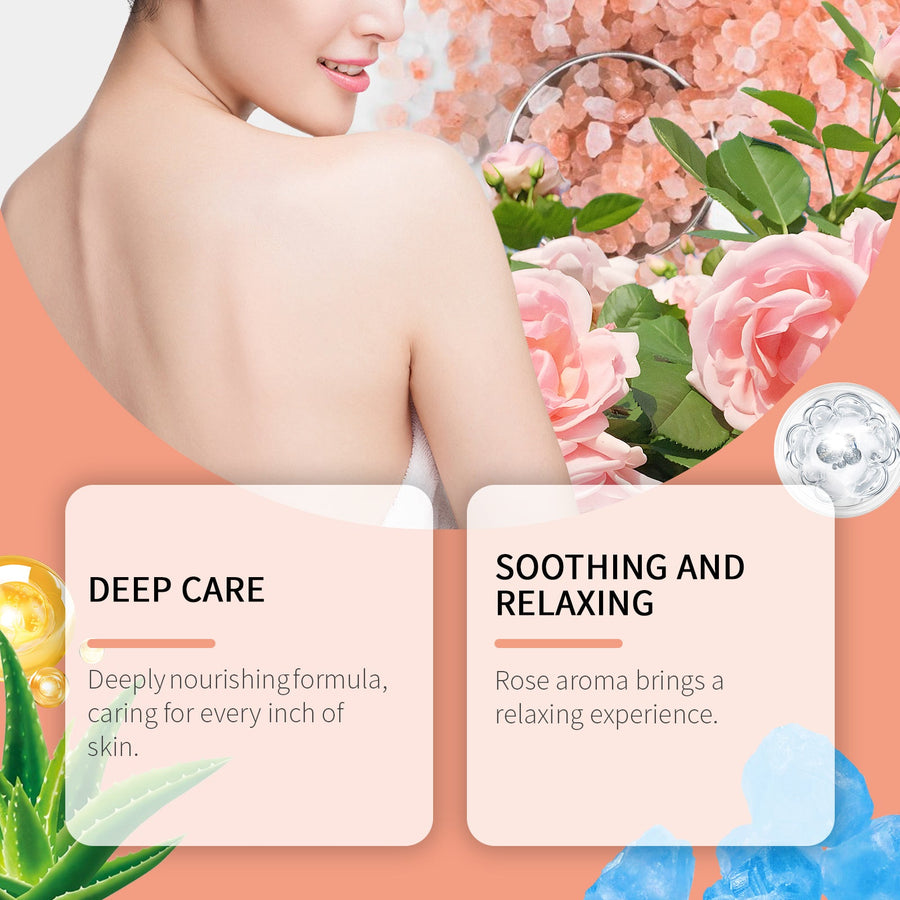 Rose Bath Salts for Soothing, Moisturized Skin Care