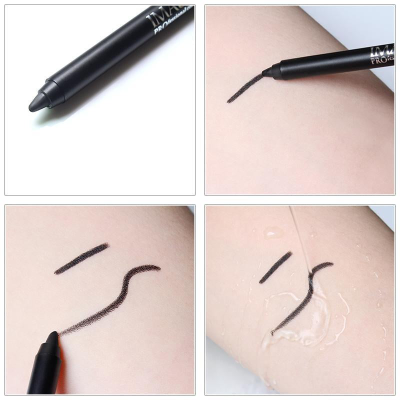 IMAGIC Waterproof Gel Eyeliner Pen product box and two applicators displayed
