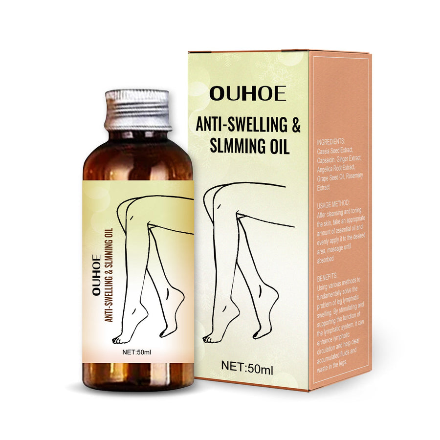 Lymphatic Drainage Body Oil — Visible Leg Slimming in 1–4 Weeks