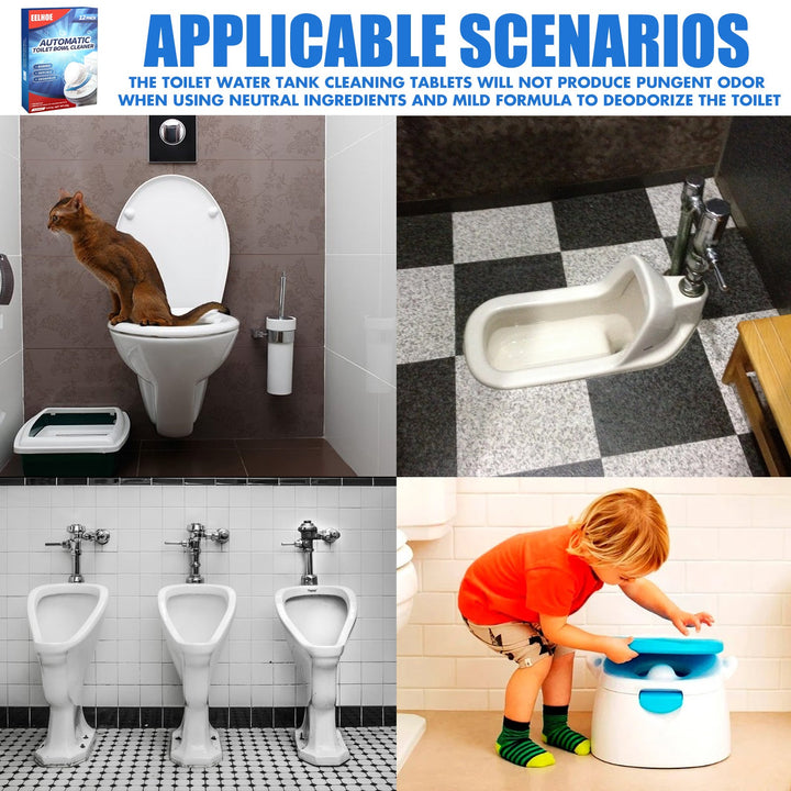Toilet Cleaning Tablets — Auto-Clean Every Flush, No Scrub
