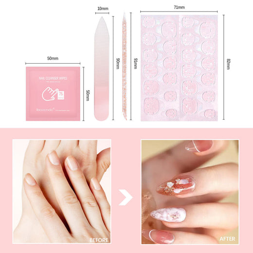 Press-On Nail Adhesive Tabs for Waterproof, Easy Wear