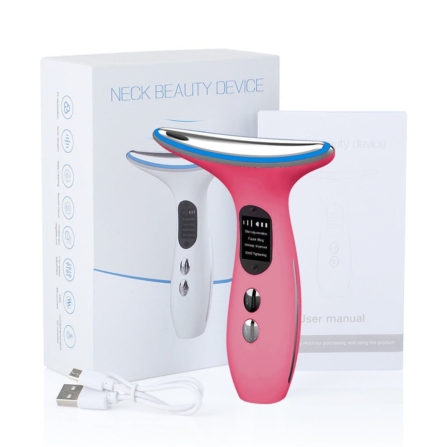 Neck and Face Microcurrent Beauty Device for Firming