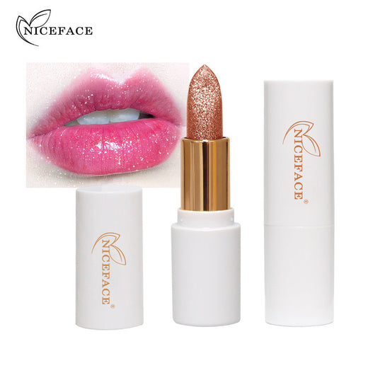 Color-Changing Glitter Lipstick for Glossy, Playful Lips