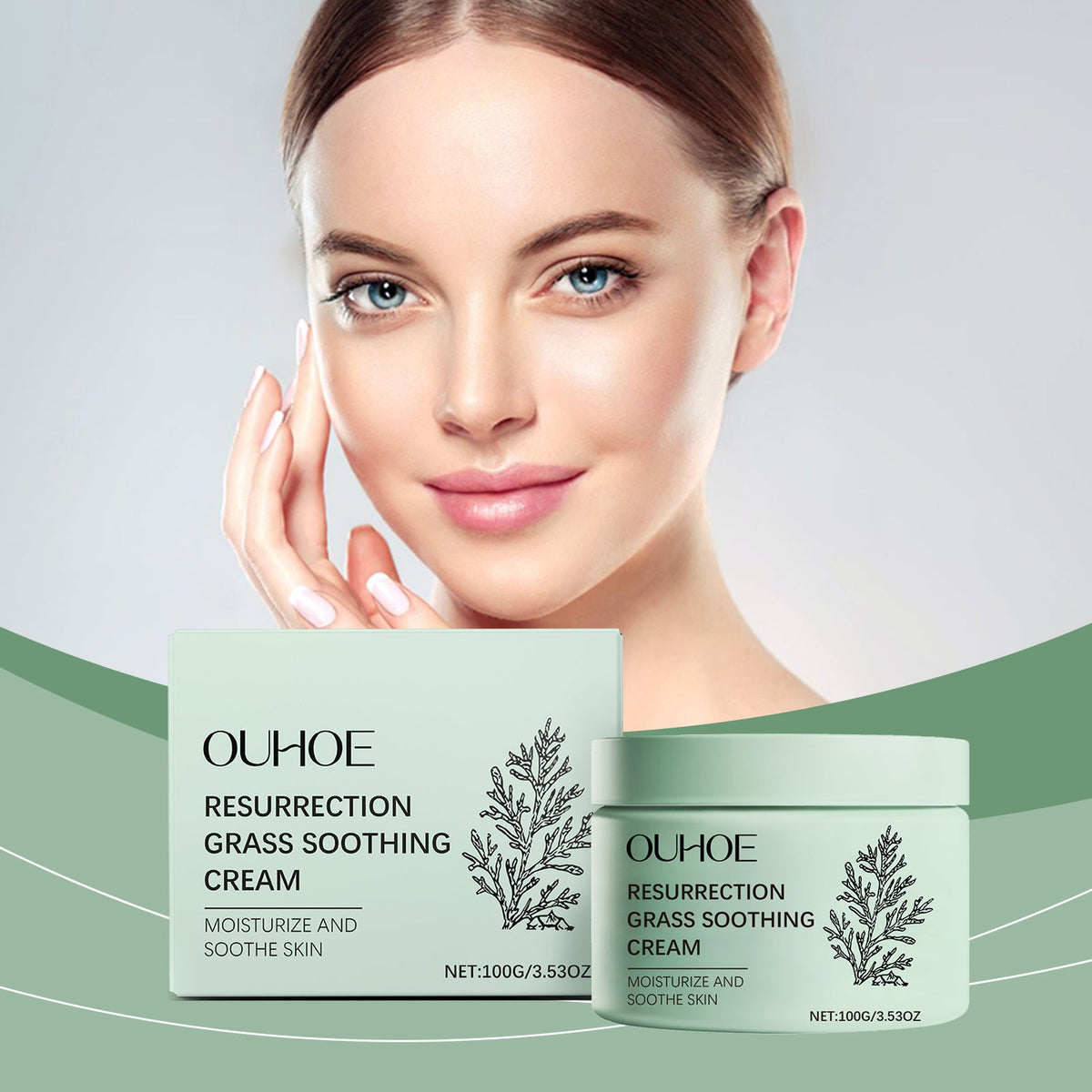 Reactivation Grass Cream for Dry Sensitive Skin Repair
