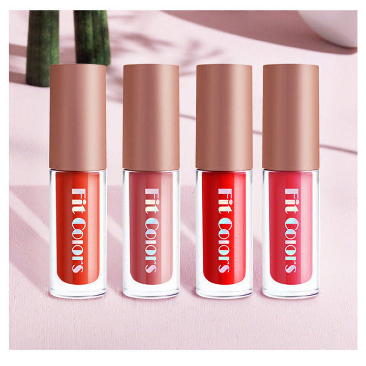 Travel Lip Gloss Set: Four Moisturizing Velvet Shades