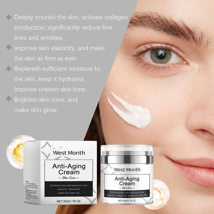 Anti-Aging Face Cream with Hyaluronic Acid & Vitamin E