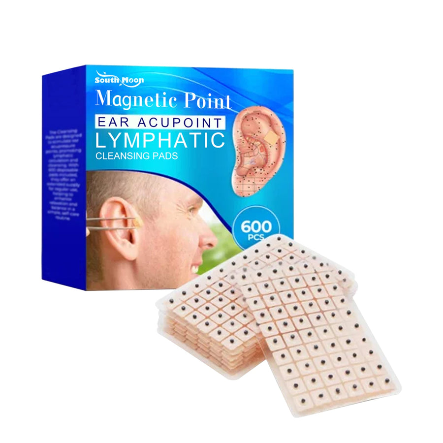 Ear Acupressure Lymphatic Patches – 600 Magnetic Pads