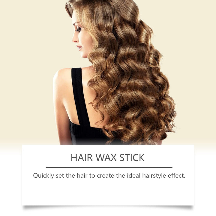 Hair Wax Stick for Flyaway Control and Glossy Shine