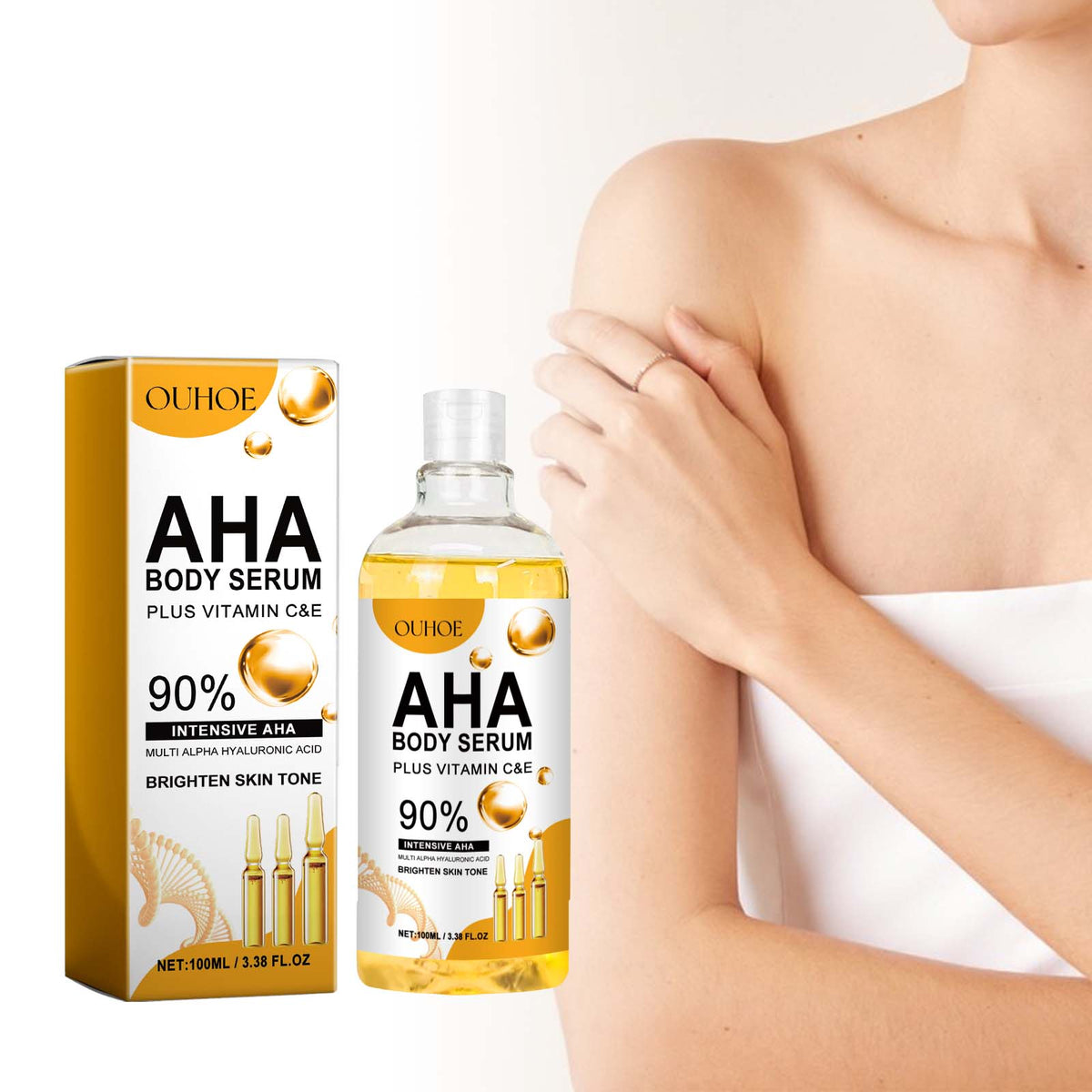 Ouhoe Fruit Acid Facial Body Essence Series, Moisturizing, M