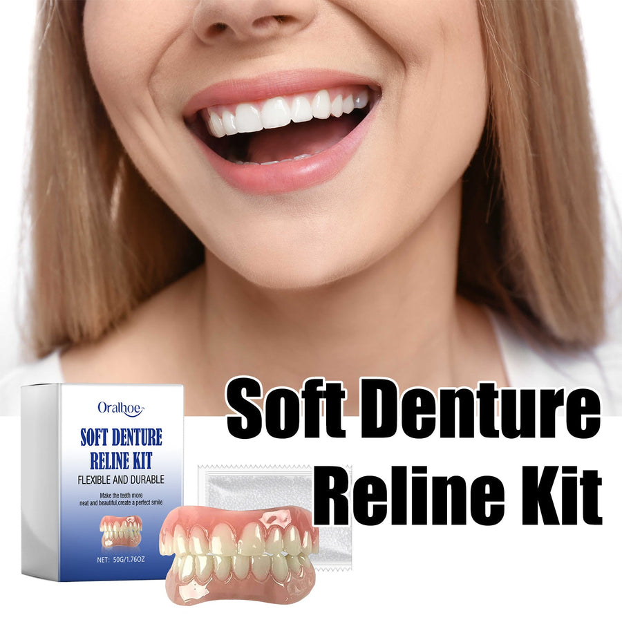 Soft Denture Reline Kit — Perfect Fit at Home, No Dentist