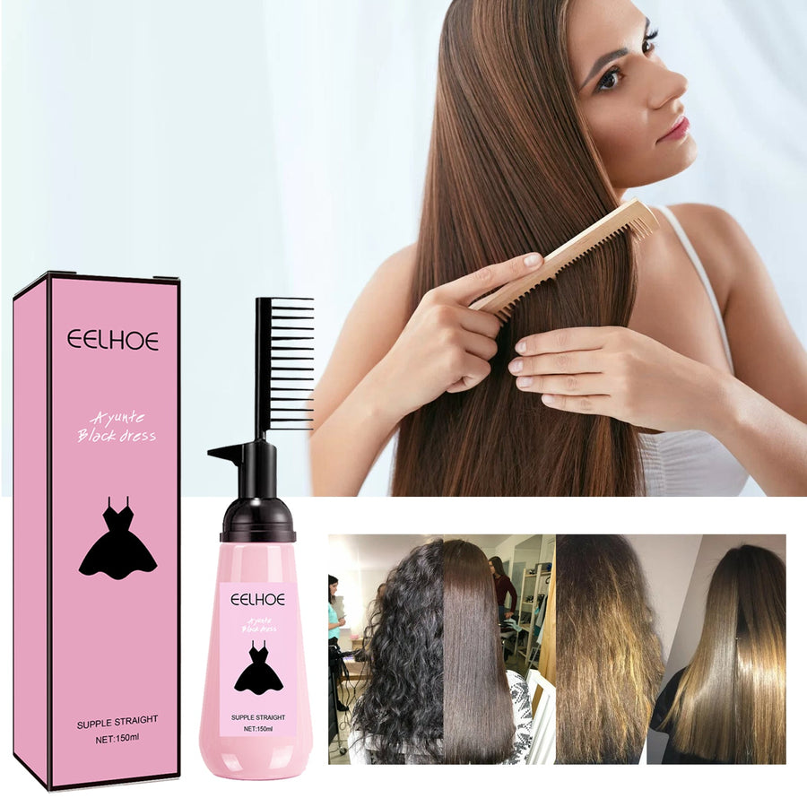 Hair Straightening Cream for Smooth, Sleek, Frizz-Free Hair