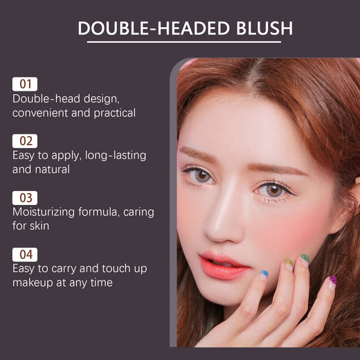 Double-Ended Blush Stick for Natural, Quick Color