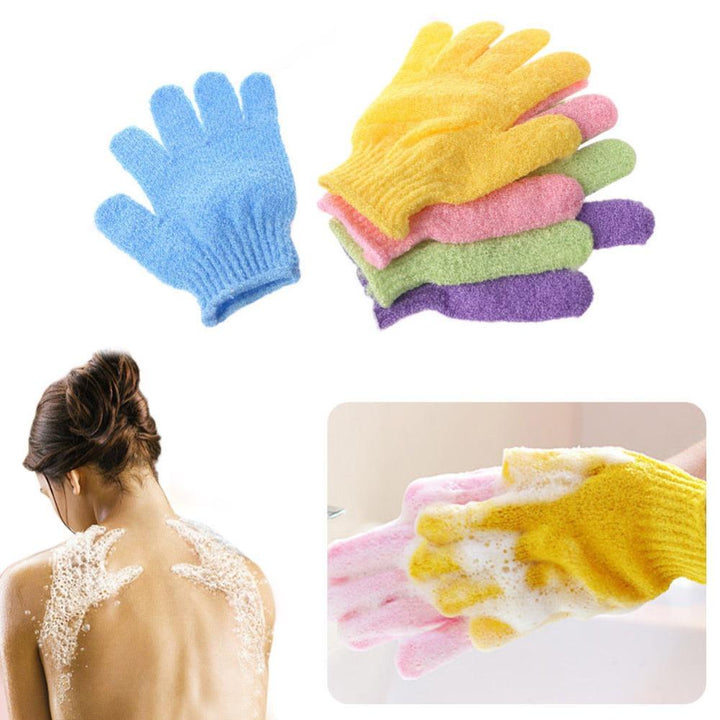 Exfoliating Bath Gloves — Full-Hand Body Scrubber
