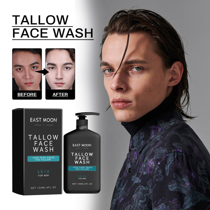 Men's Tallow Face Wash for Clear, Tight Pores