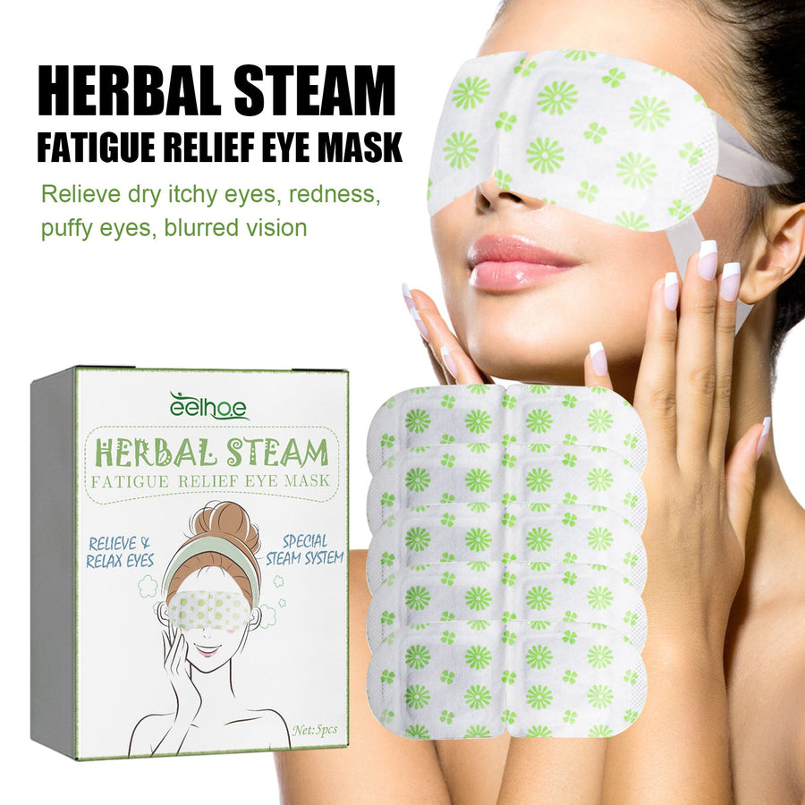 Steam Eye Mask for Tired Eyes — Instant Herbal Relief from