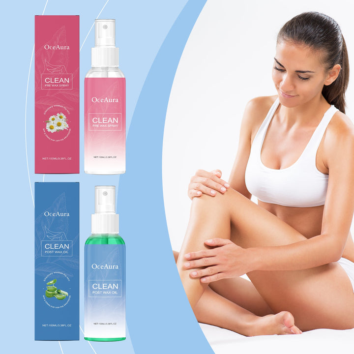 OceAura Pre & Post Wax Spray Duo for Calm Skin