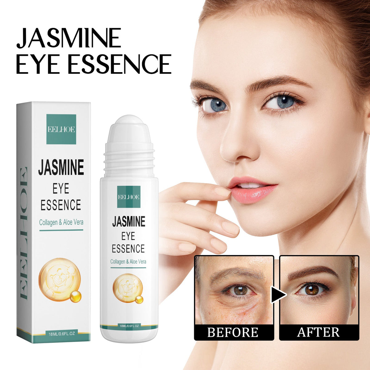 Eye Serum for Dark Circles & Puffiness – Collagen Roll‑On