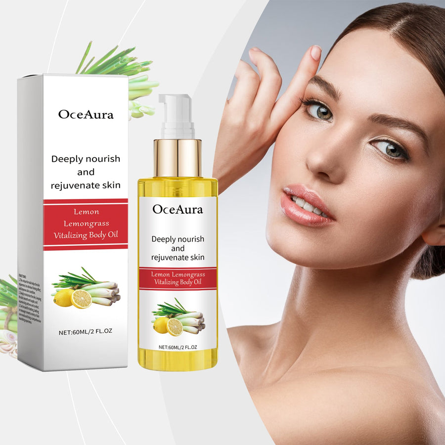 Lemongrass Body Oil for Deeply Nourished, Glowing Skin
