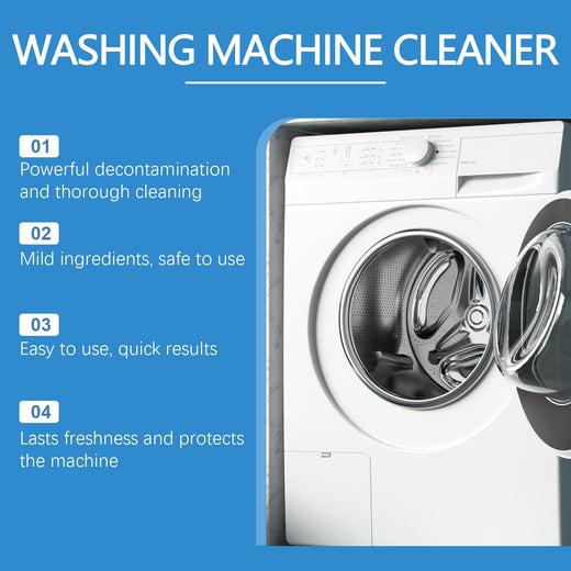 Washing Machine Cleaner Powder - Deodorize & Descale, 6 Pack