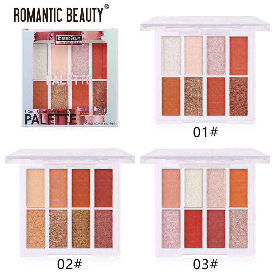 8-Color Eyeshadow Palette for Warm, Versatile Looks