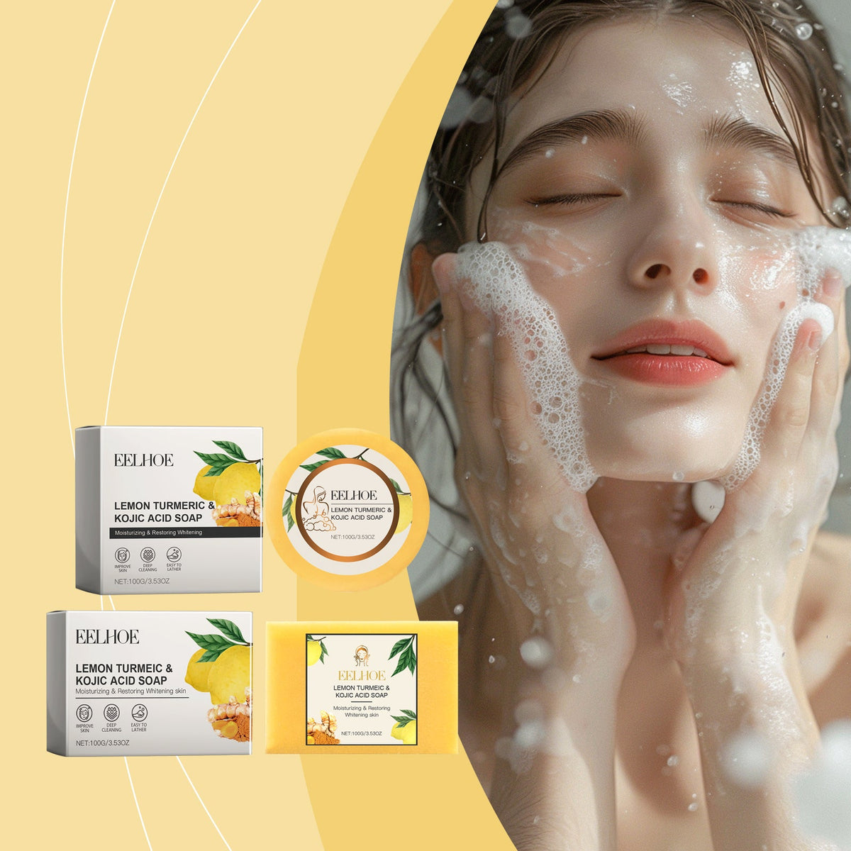 Lemon Turmeric Face Soap – Gentle Daily Brightening Cleanser