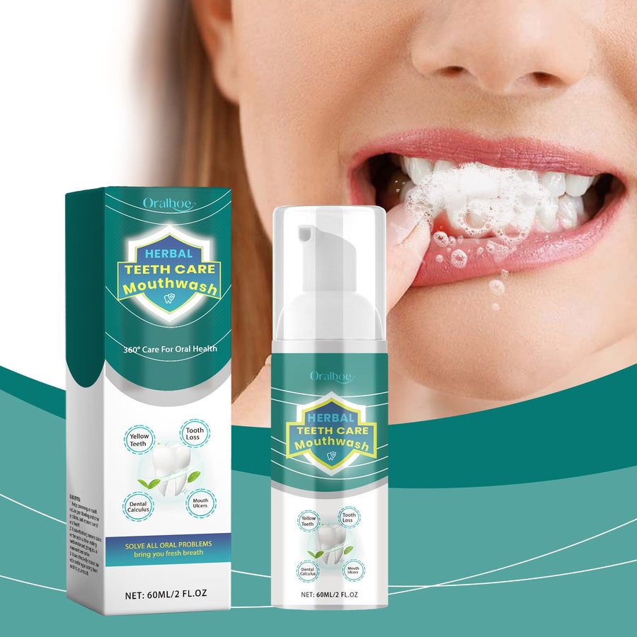 Herbal Brightening Mouthwash — Foaming 360° Care for Whiter