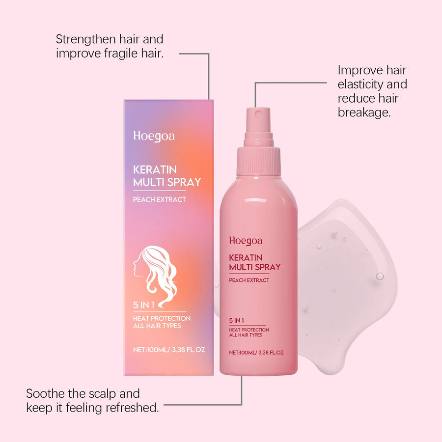 Keratin Hair Conditioner Spray for Smooth, Shiny Hair