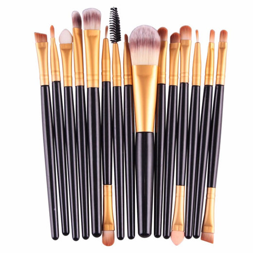15-Piece Makeup Brush Set for Smooth, Precise Looks