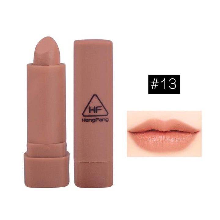 Matte Lipstick Set With Mirror, 6 Nude & Rose Shades