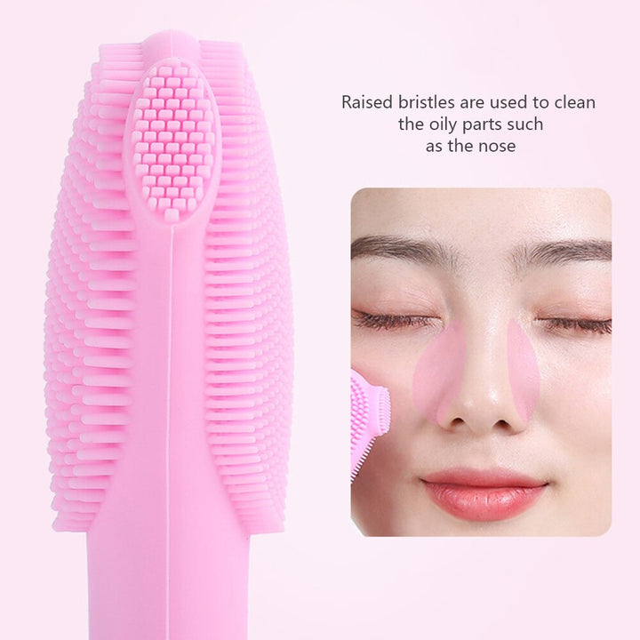 Ultrasonic Silicone Facial Cleansing Device for Oil Control