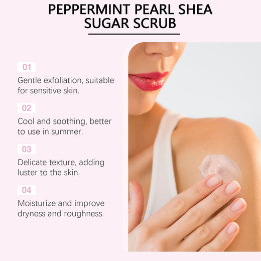 Mint Pearl Body Scrub for Soft Smooth Sensitive Skin