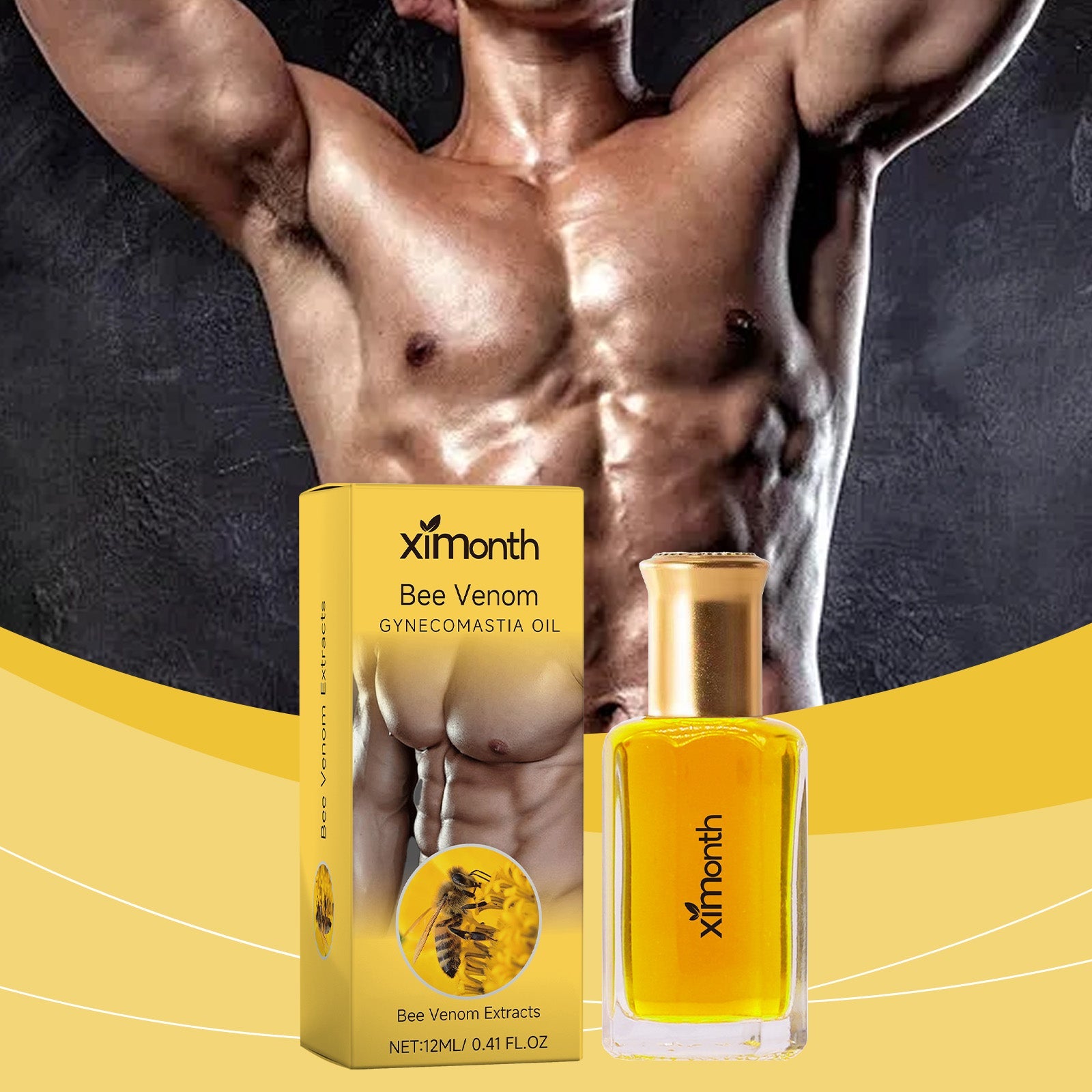 Duplicate hero shot of packaging and bottle to reinforce brand consistency
