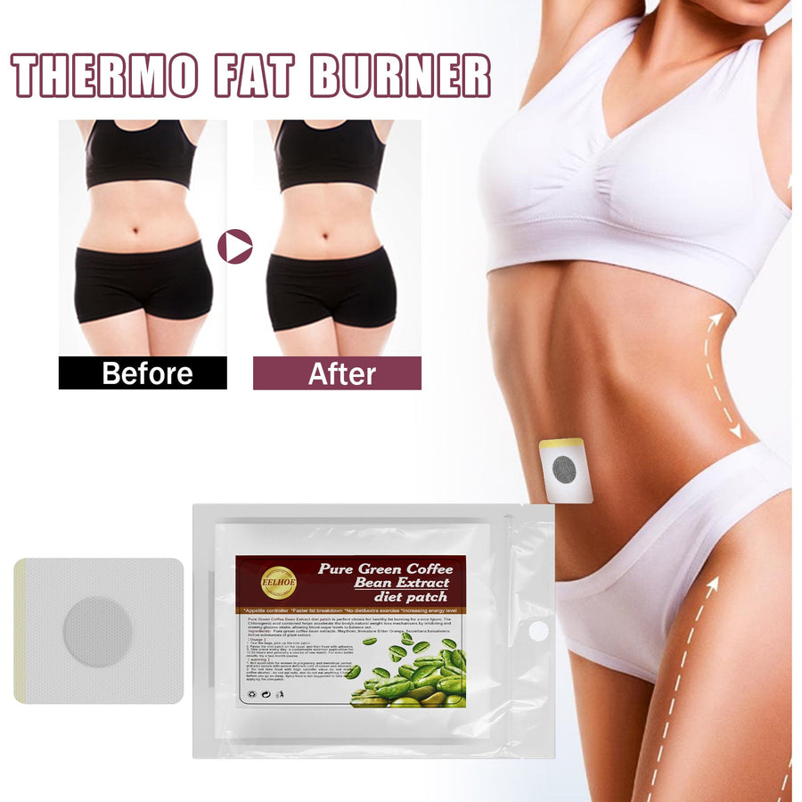 Belly Slim Patches with Green Coffee Bean Extract, 50-Pack