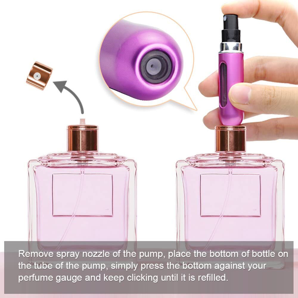 Refillable Perfume Atomizer — Portable 5ml Spray Bottle