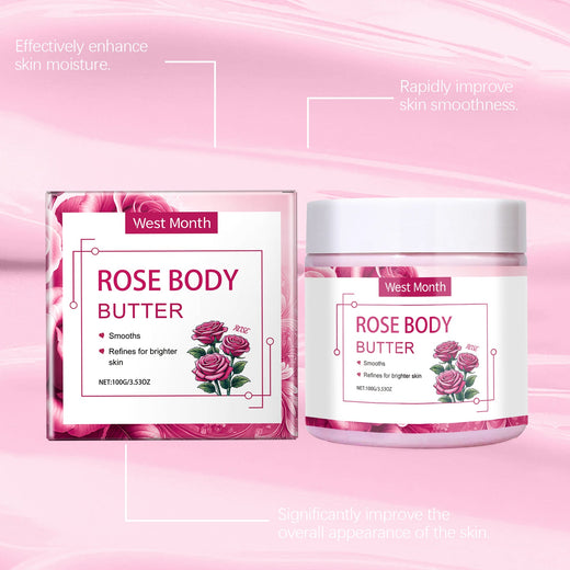 Rose Body Butter for Smooth, Hydrated-Looking Skin