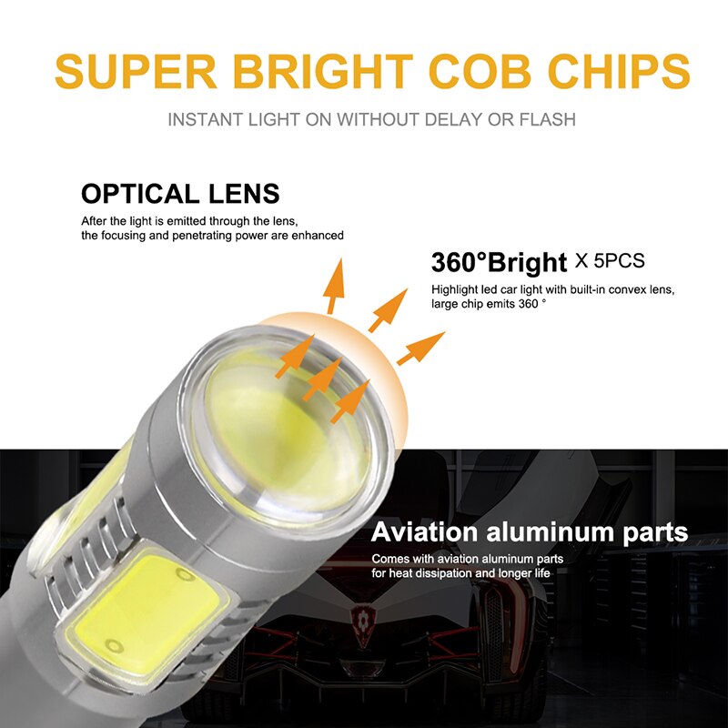 COB LED Turn Signal Bulbs — Instantly Brighter, Feels Safer