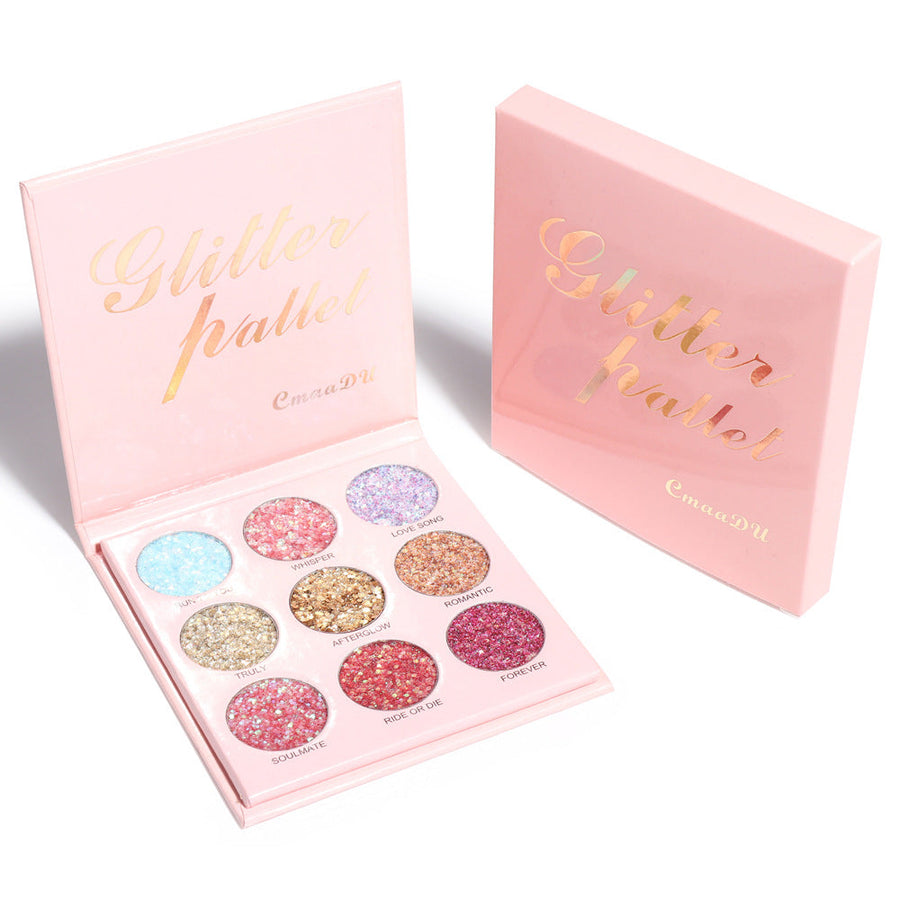 Glitter Eyeshadow Palette for Vivid Festival Looks