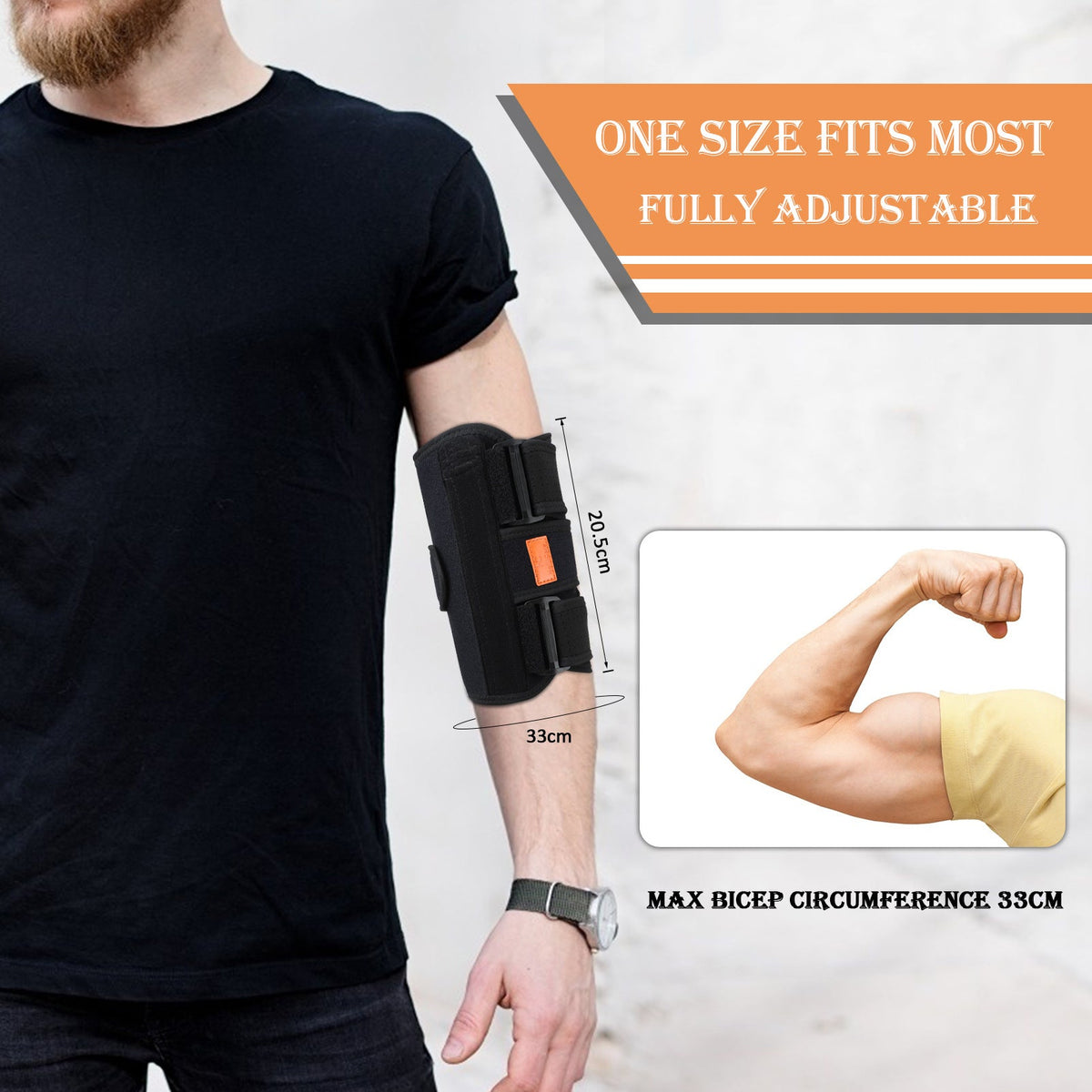 Elbow Support Brace – Customizable Compression for Pain Relief
