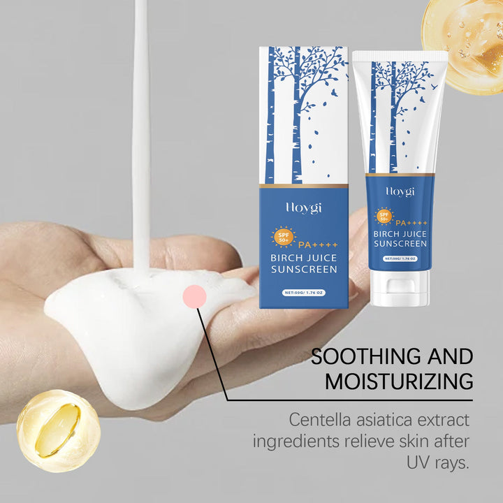 Birch Juice SPF 50+ Cream - No White Cast, Non-Sticky Feel