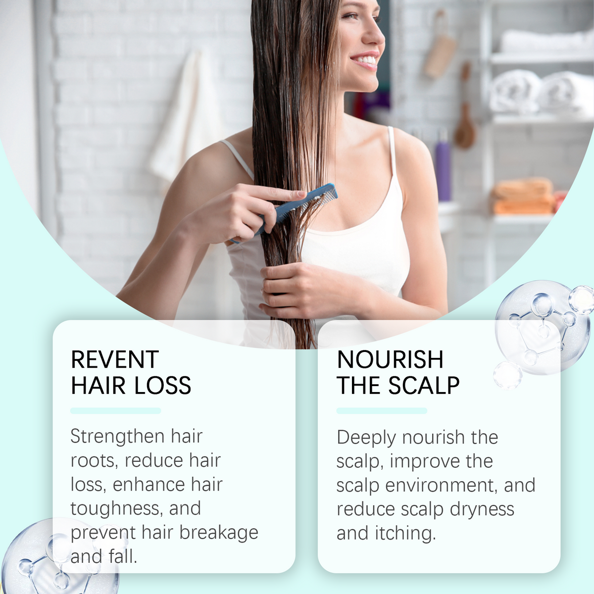Rice Water Hair Repair Spray for Dry, Weak Hair Care