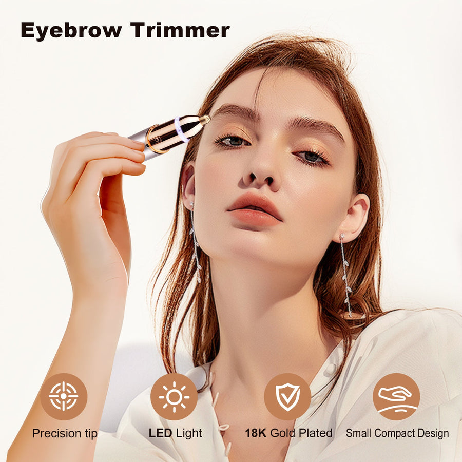 2-in-1 Facial Hair Remover With LED Light for Women