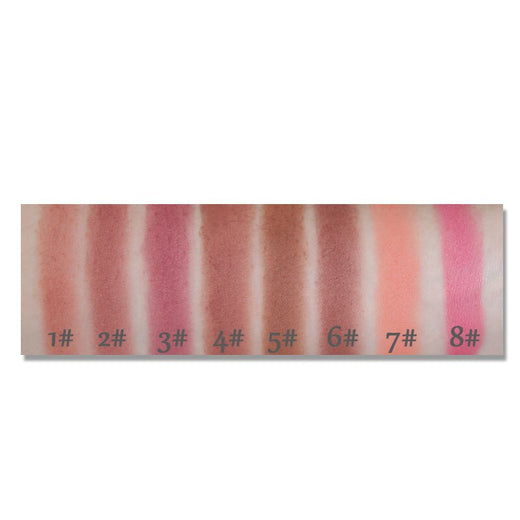 Pressed Blush Powder Palette: 8 Versatile Cheek Shades