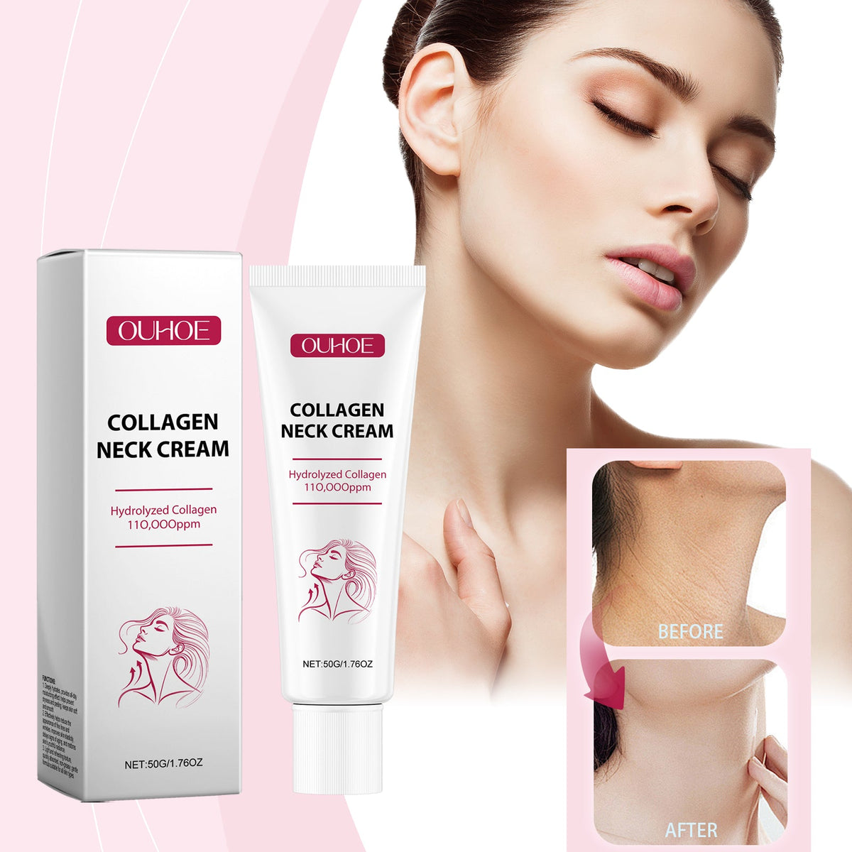 Collagen Neck Cream For Firming Sagging Neck Skin
