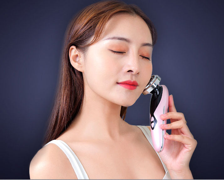 Facial Massager with Red Light Therapy — Lift & Firm Skin